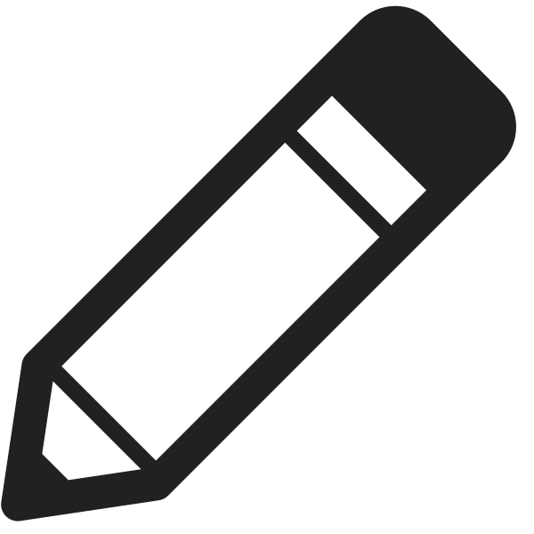 Pencil High Contrast Vector