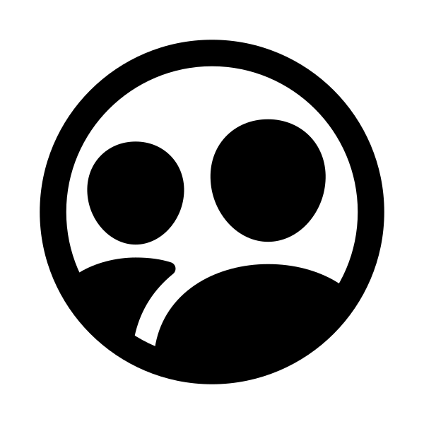 People Circle Outline