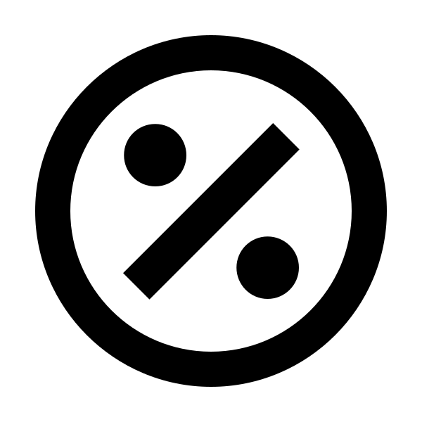 Percent Circle Outline
