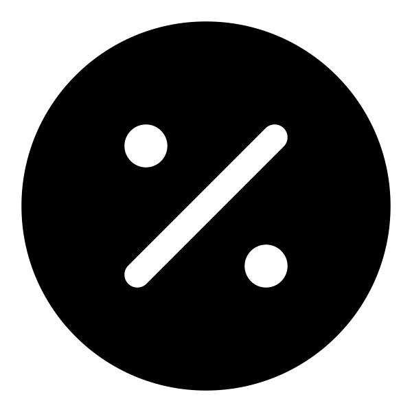 Percentage Circle Vector
