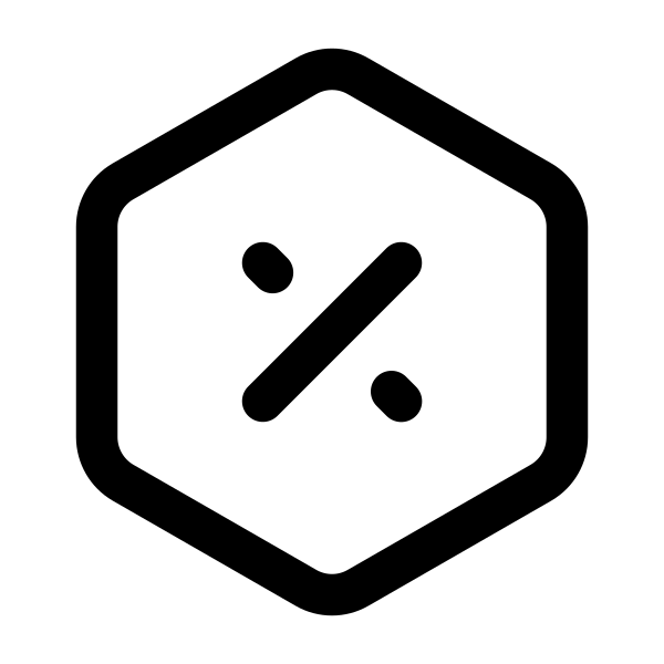 Percentage Hexagon