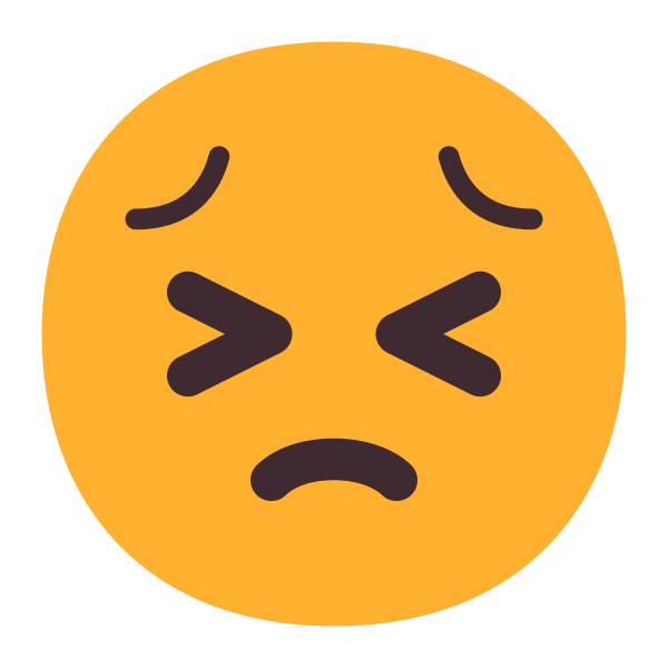 Persevering Face Flat Vector