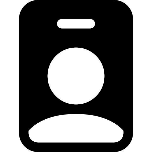 Person Badge Fill