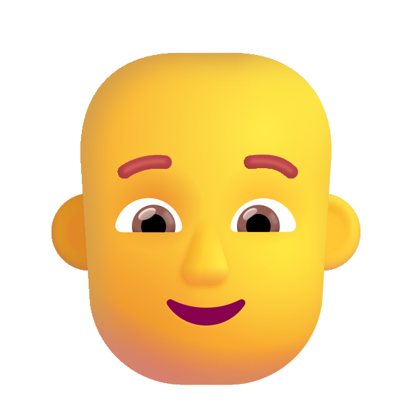 Person Bald Color Default Vector