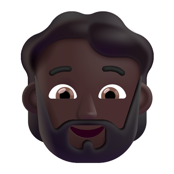 Person Beard Color Dark Vector