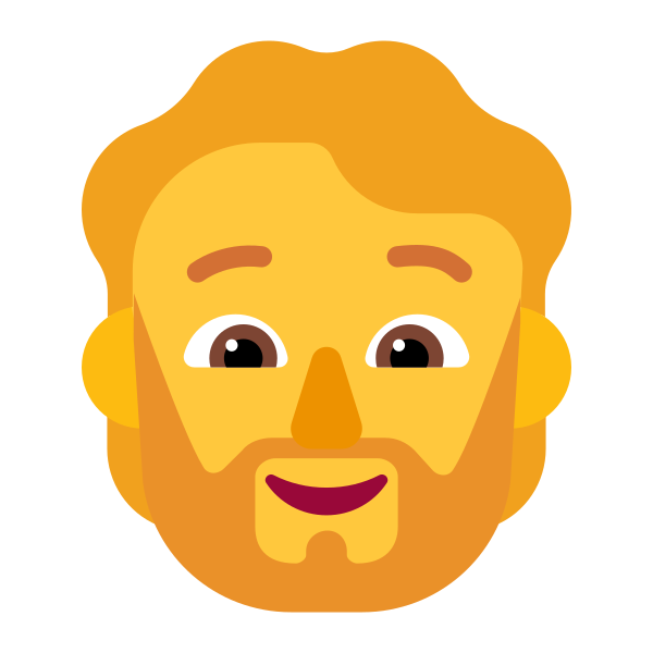 Person Beard Flat Default Vector