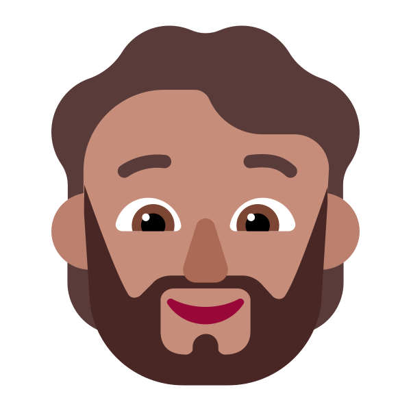 Person Beard Flat Medium