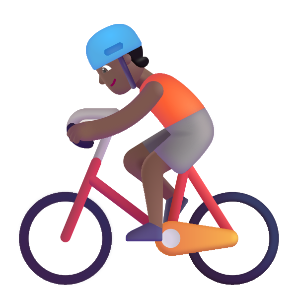 Person Biking Color Medium Dark