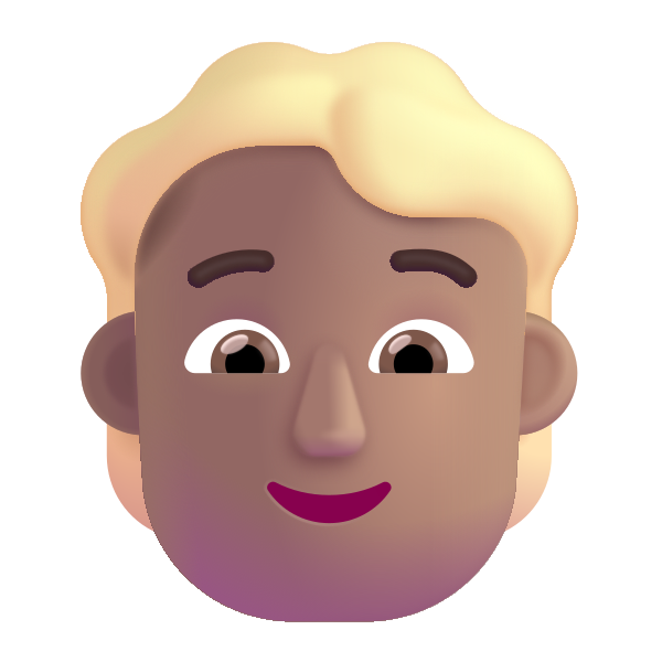 Person Blonde Hair Color Medium Vector