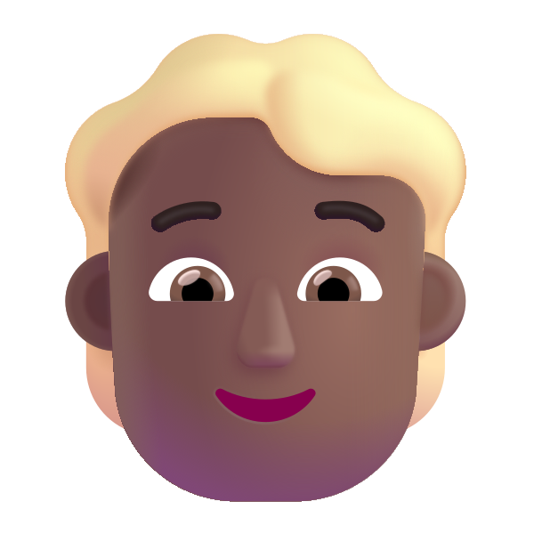 Person Blonde Hair Color Medium Dark