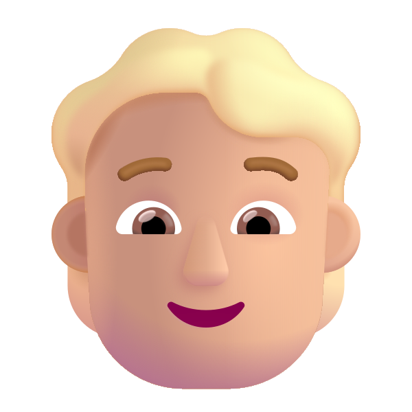 Person Blonde Hair Color Medium Light Vector
