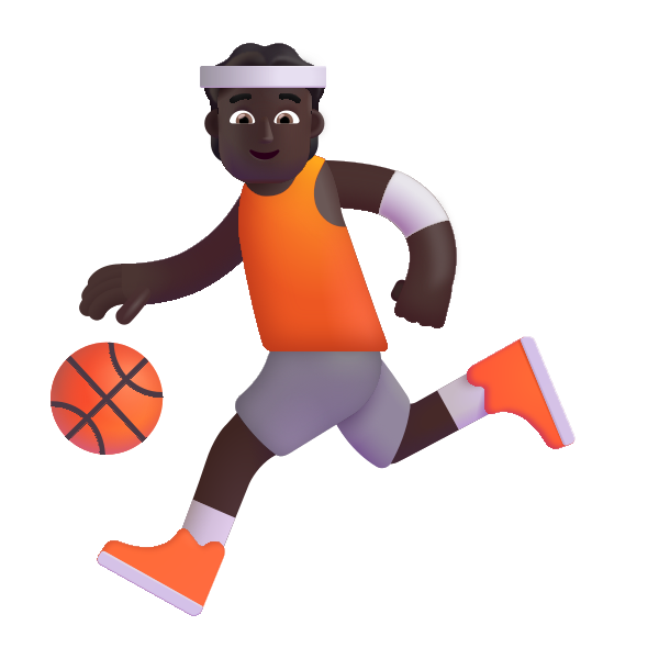 Person Bouncing Ball Color Dark
