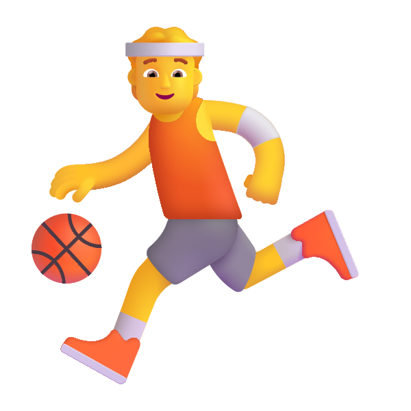 Person Bouncing Ball Color Default Vector