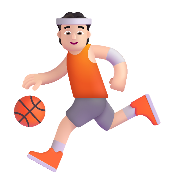 Person Bouncing Ball Color Light
