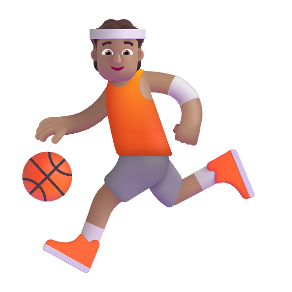 Person Bouncing Ball Color Medium