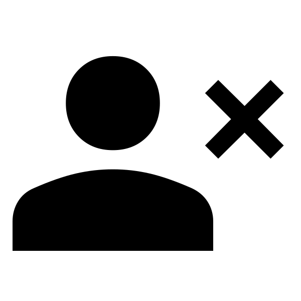 Person Cancel Fill