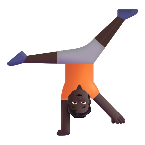Person Cartwheeling Color Dark