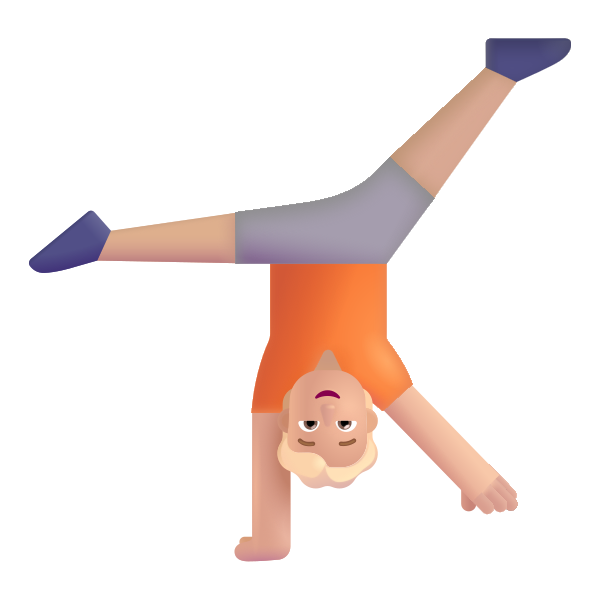 Person Cartwheeling Color Medium Light