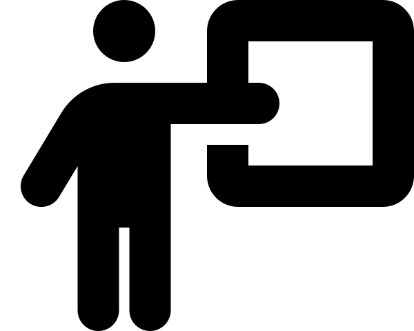 Person Chalkboard