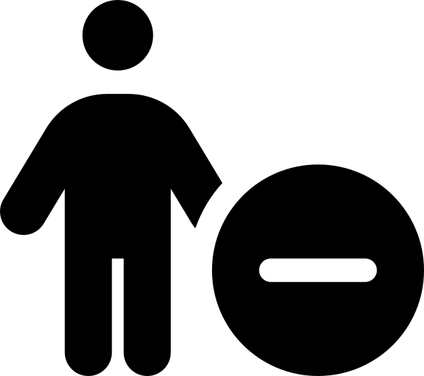 Person Circle Minus