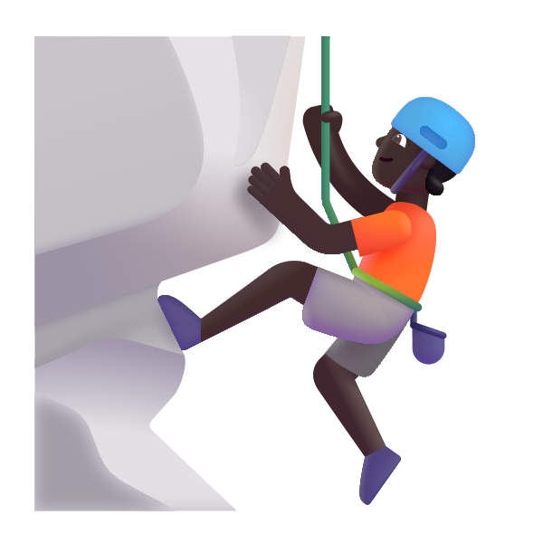 Person Climbing Color Dark Vector
