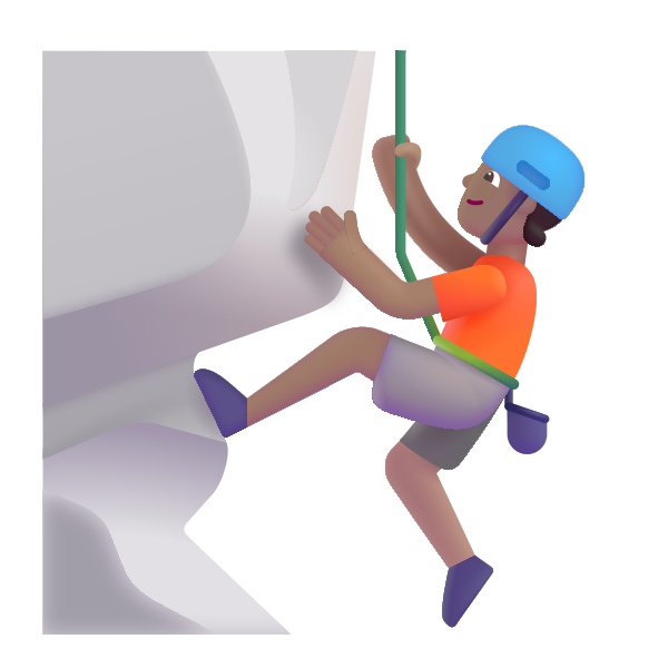 Person Climbing Color Medium Vector