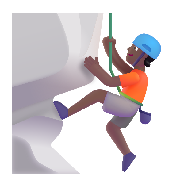 Person Climbing Color Medium Dark