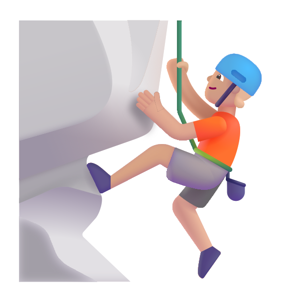 Person Climbing Color Medium Light