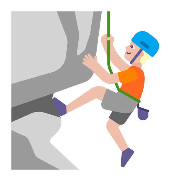 Person Climbing Flat Medium Light