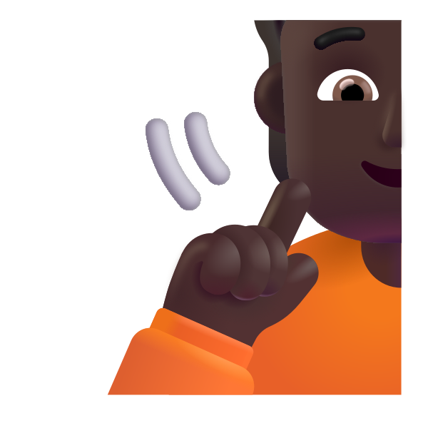Person Deaf Color Dark Vector