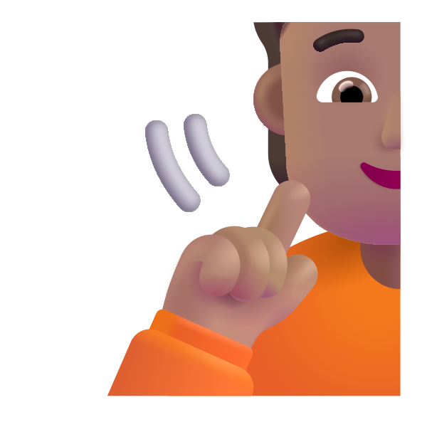 Person Deaf Color Medium Vector