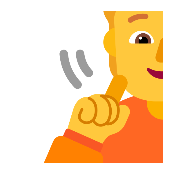 Person Deaf Flat Default Vector