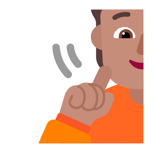 Person Deaf Flat Medium Vector