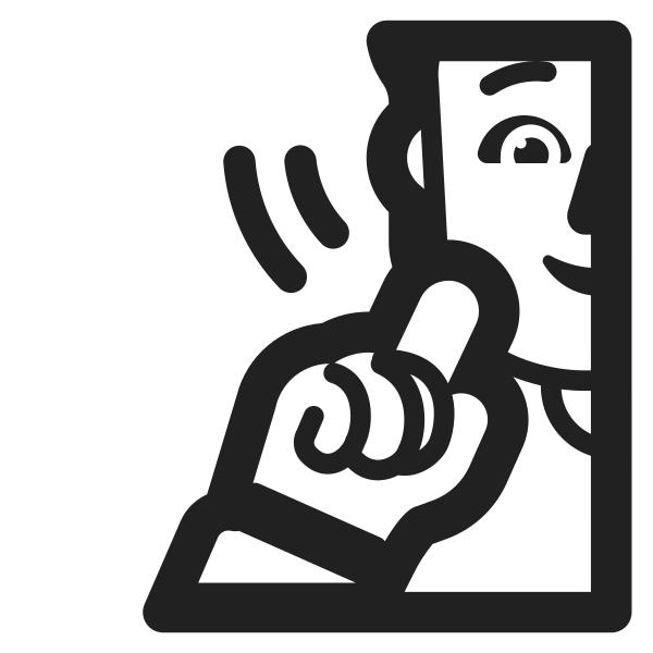 Person Deaf High Contrast Default