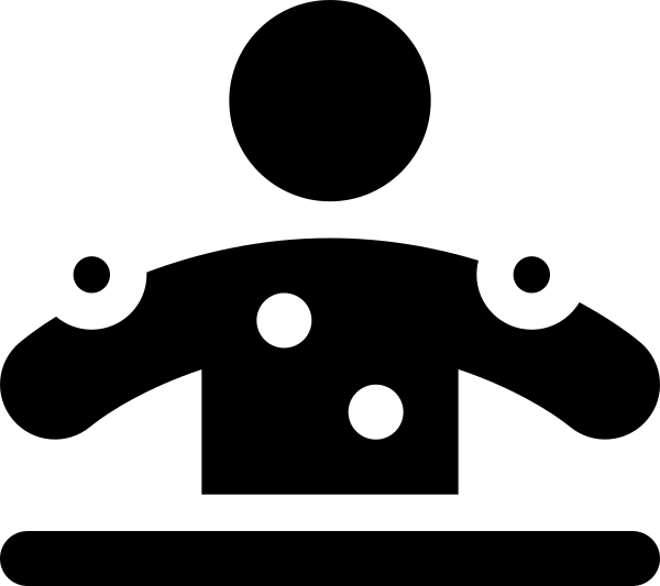 Person Dots From Line