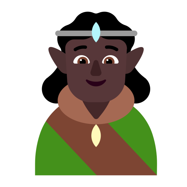 Person Elf Flat Dark