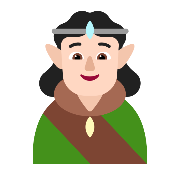 Person Elf Flat Light Vector