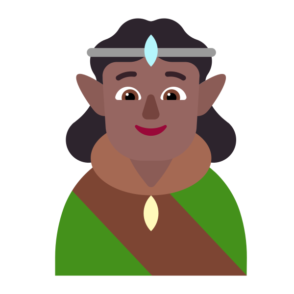 Person Elf Flat Medium Dark