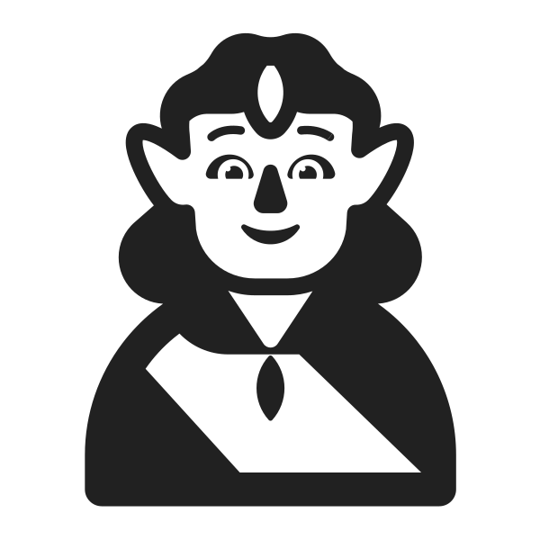 Person Elf High Contrast Default Vector