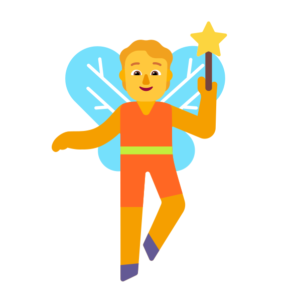 Person Fairy Flat Default Vector