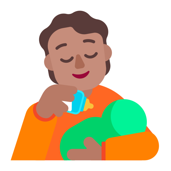 Person Feeding Baby Flat Medium