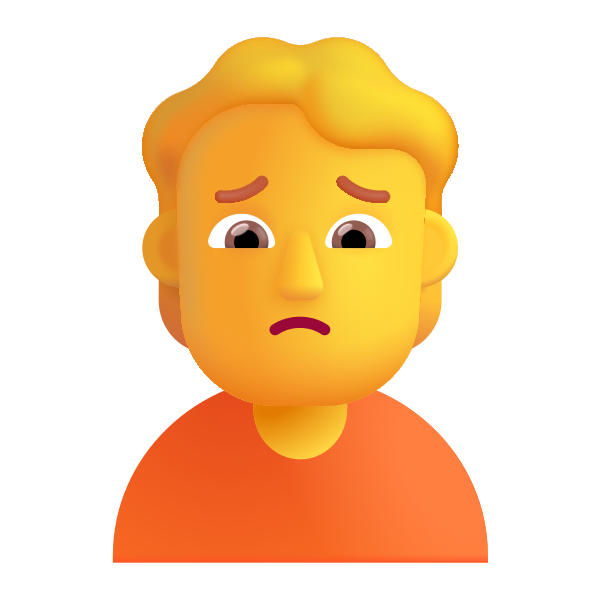 Person Frowning Color Default