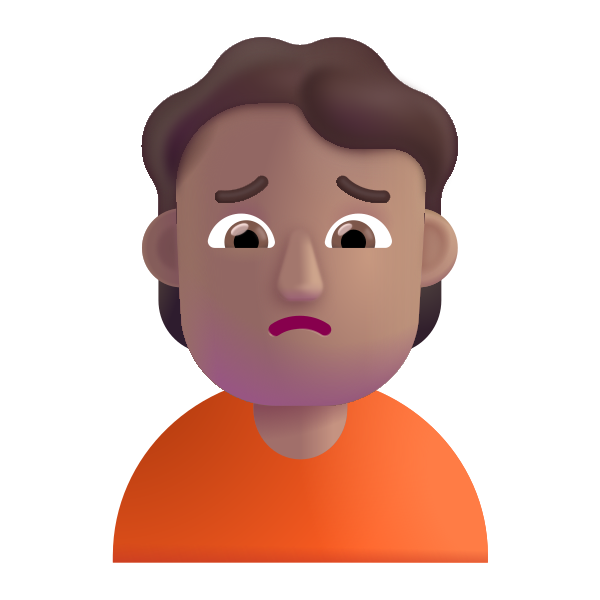 Person Frowning Color Medium Vector
