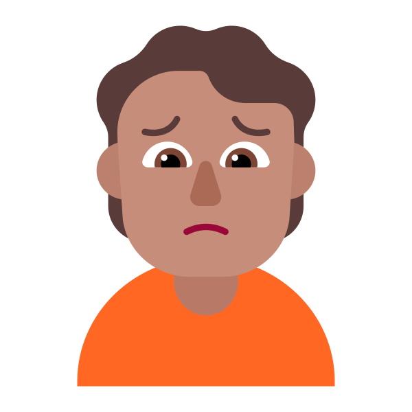 Person Frowning Flat Medium