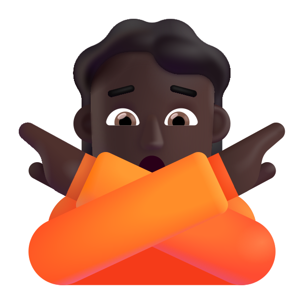 Person Gesturing No Color Dark Vector