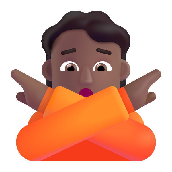 Person Gesturing No Color Medium Dark Vector