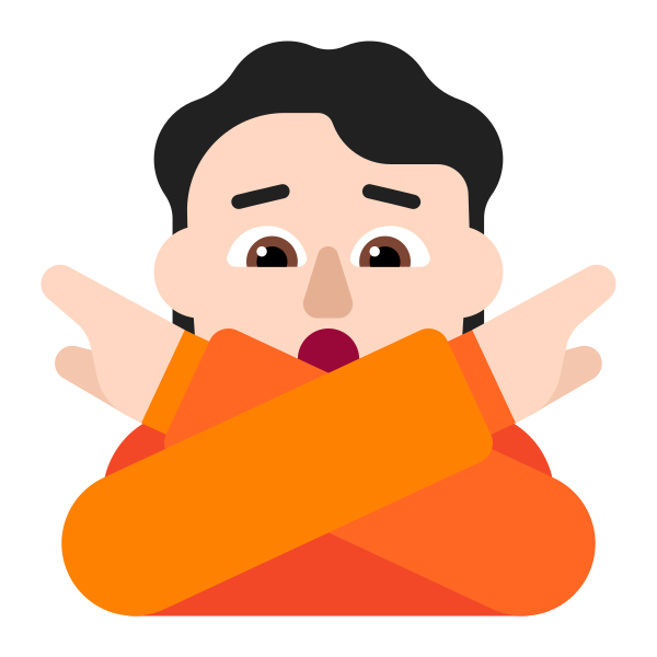 Person Gesturing No Flat Light
