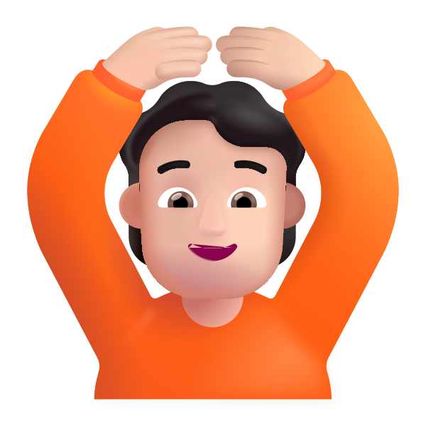Person Gesturing Ok Color Light