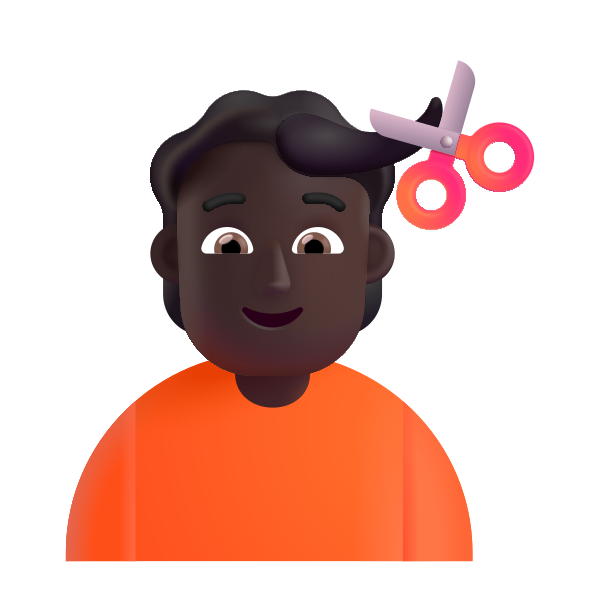 Person Getting Haircut Color Dark