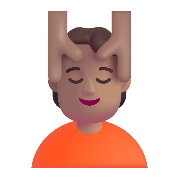 Person Getting Massage Color Medium Vector